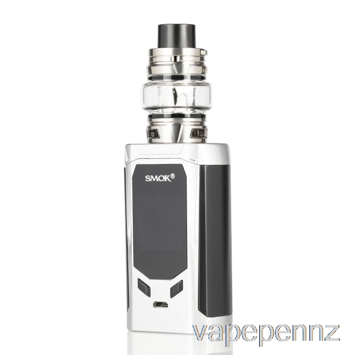 SMOK R-KISS 200W & TFV8 Baby V2 Starter Kit Silver VAPE NZ